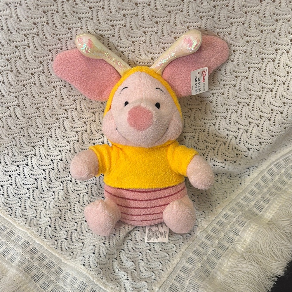 Disney Pink and Yellow Piglet Stuffed Animal